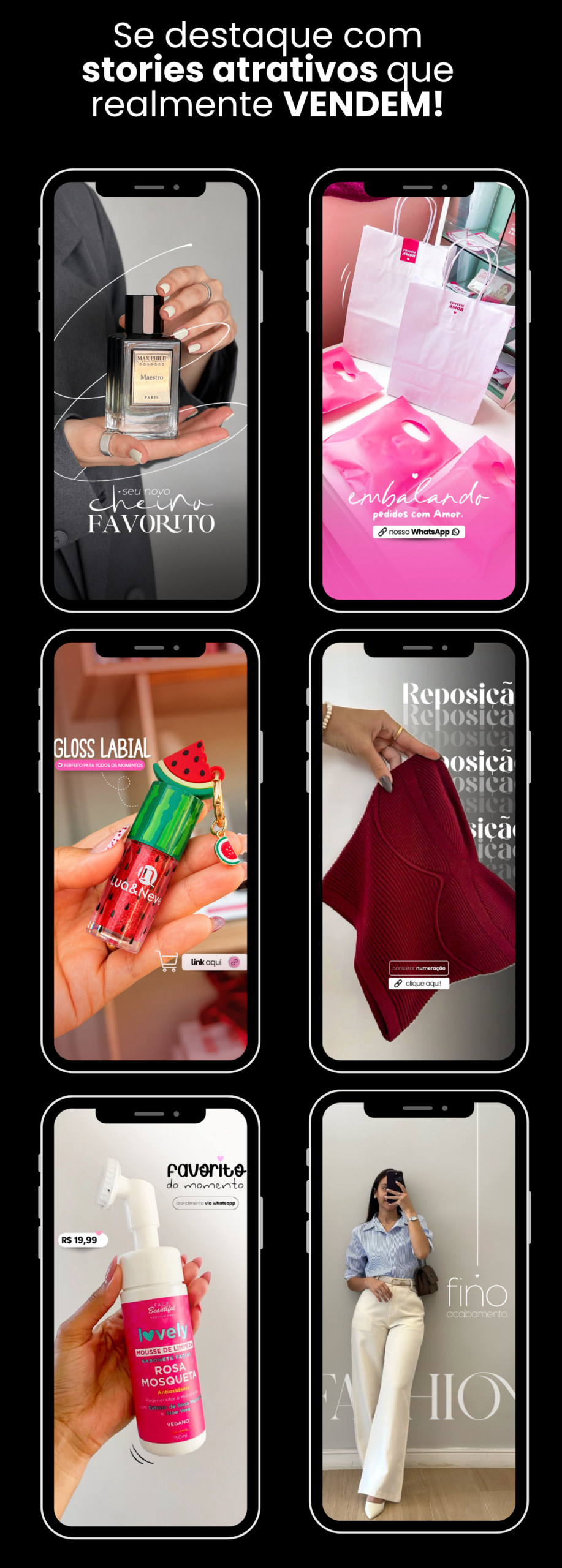 Exemplos de stories criativos que vendem